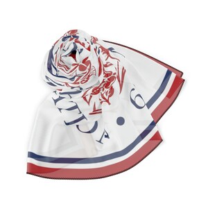 King Charles III Coronation Scarf – Emblem Poly Voile Scarf image 8