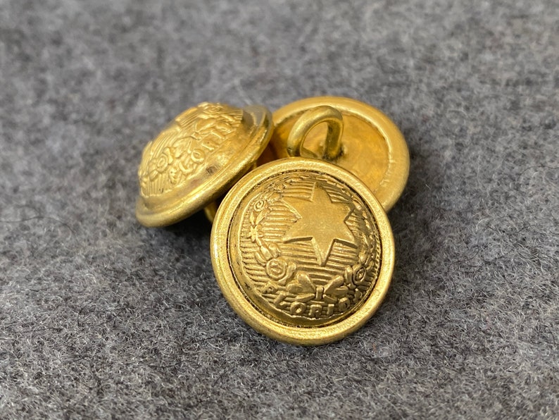 Florida Uniform Buttons - Cherokee Rose, Confederate Army, Civil War ...