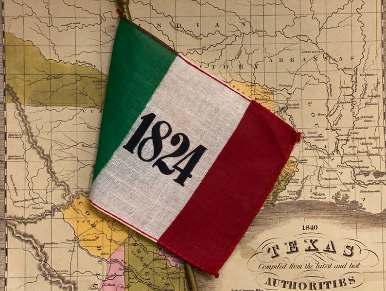 Alamo Flag Texas Vintage Historical Stick Flag 1824 Etsy