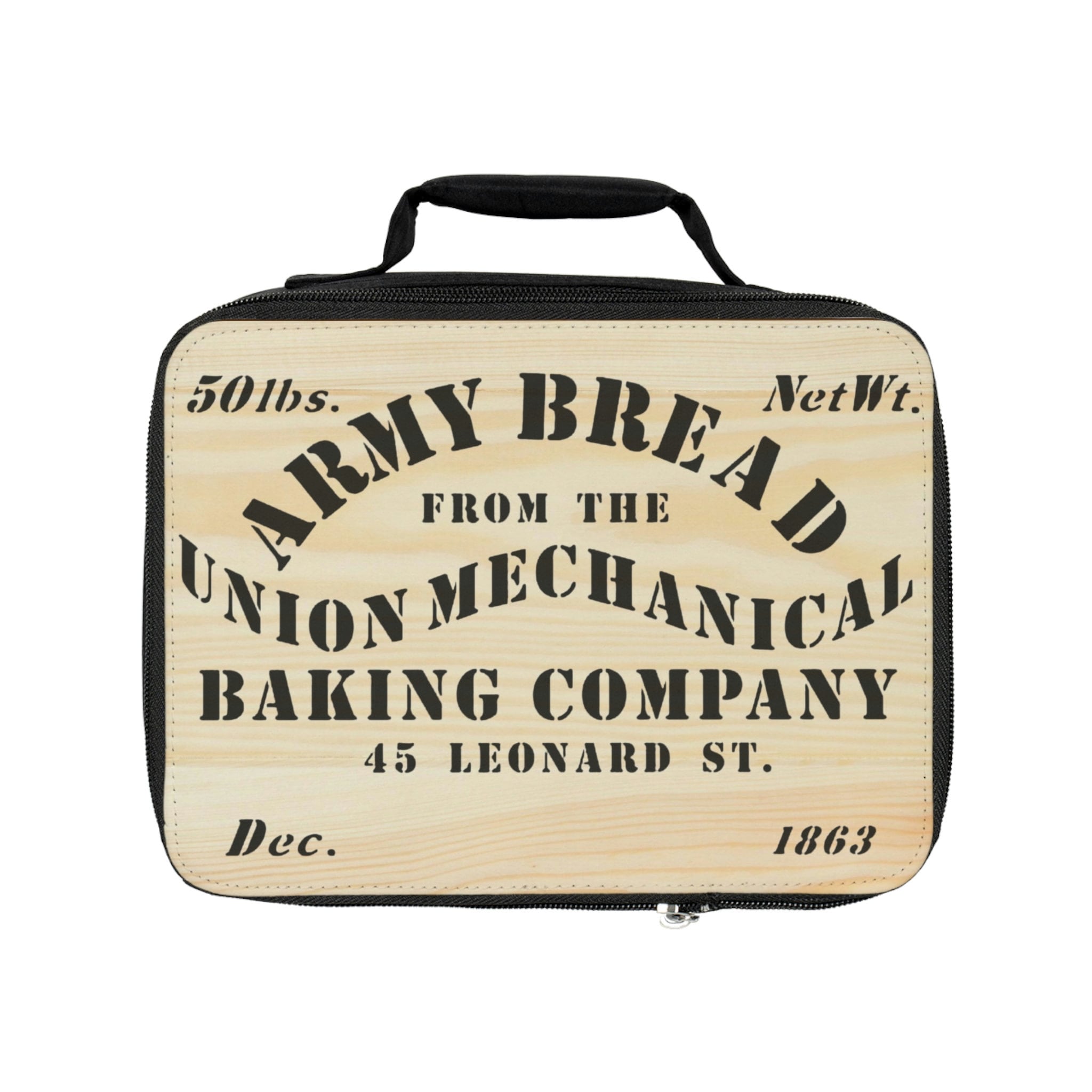 Civil War Hardtack Lunch Bag Union Army Bread Box Lid Etsy
