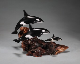 orca whale figurines