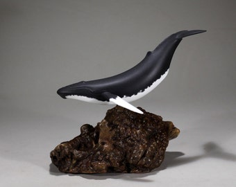 Humpback Whale Sculpture New Direct from John Perry 9in Long