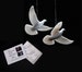 HOME ALONE DOVES Pair Authentic Replicas by John Perry who made them for the movie. gift boxed. 