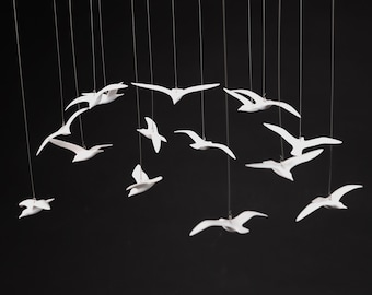 15 Seagull Mobile by John Perry. 3 inch wingspan each. Easy assembly.