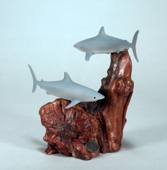 MARINE LIFE SCULPTURE by JOHN PERRY Hammerhead Shark