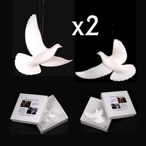 Home Alone Doves 2 Box Version TWO PAIRS Authentic replicas by John Perry who made them for the movie