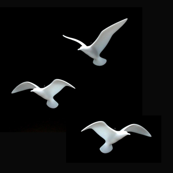 Seagull MOBILE par John Perry Trio oeuvres d'art de 23 cm d'envergure