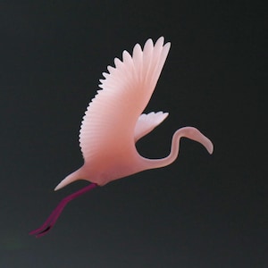 Flamingo MOBILE Sculpture by John Perry 8in wingspan Decor