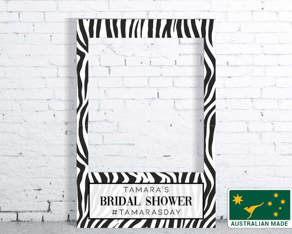 Animal Print Party Decorations Photo Booth Frame Prop Hens Etsy