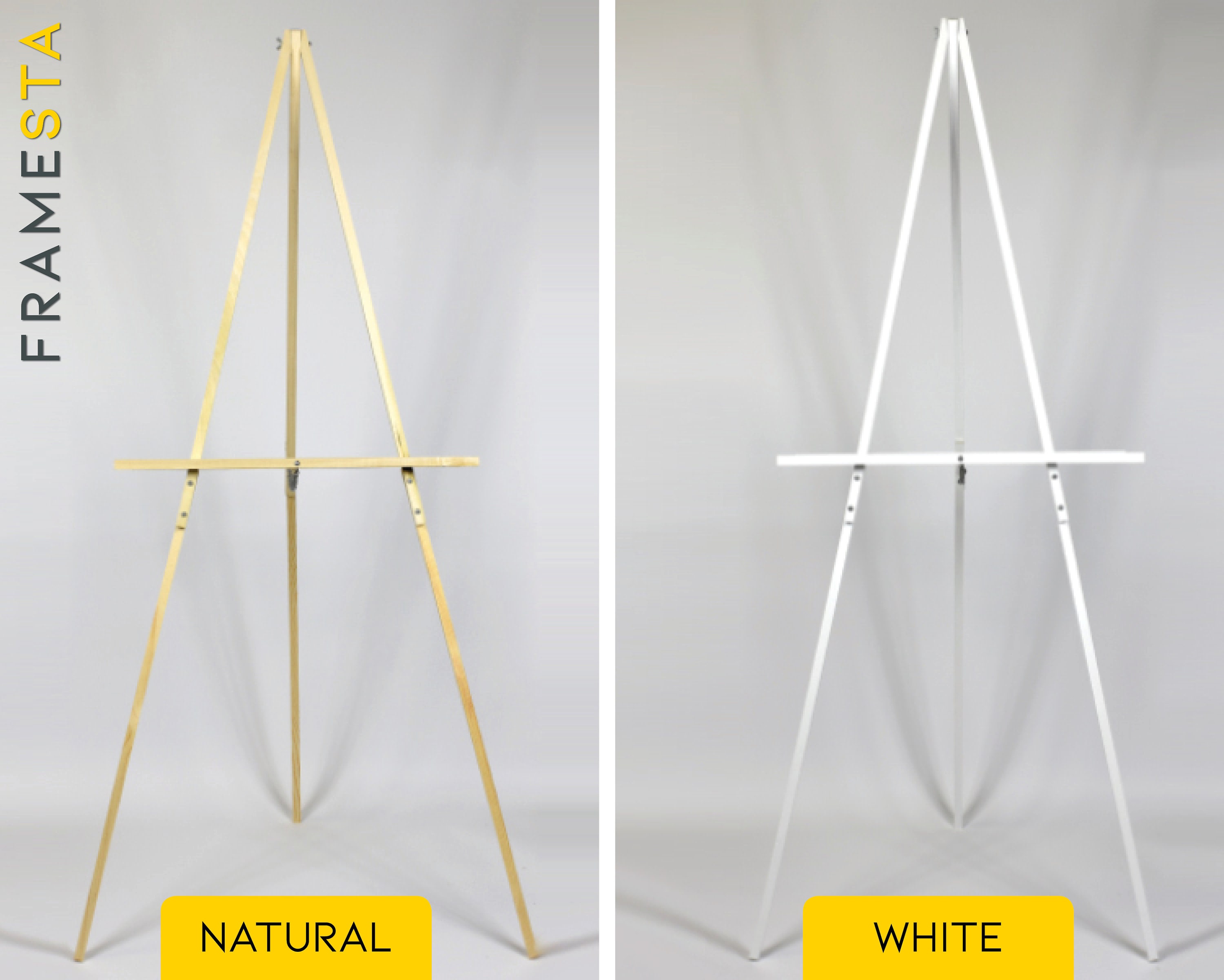 Large 60 Wood Easel Stand For Wedding Sign Floor Easel Etsy