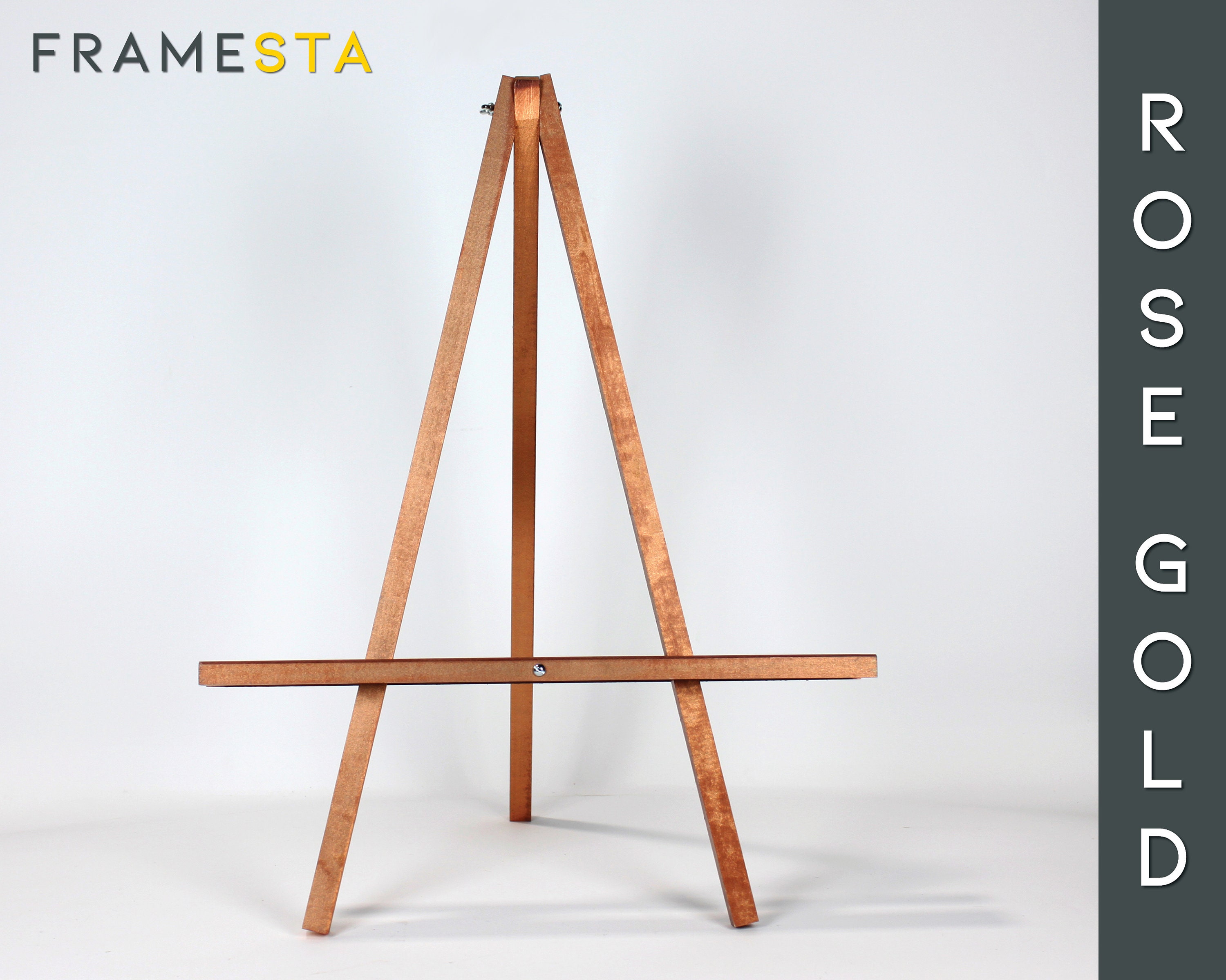 Large 25 Wood Tabletop Easel Stand For Wedding Sign Etsy