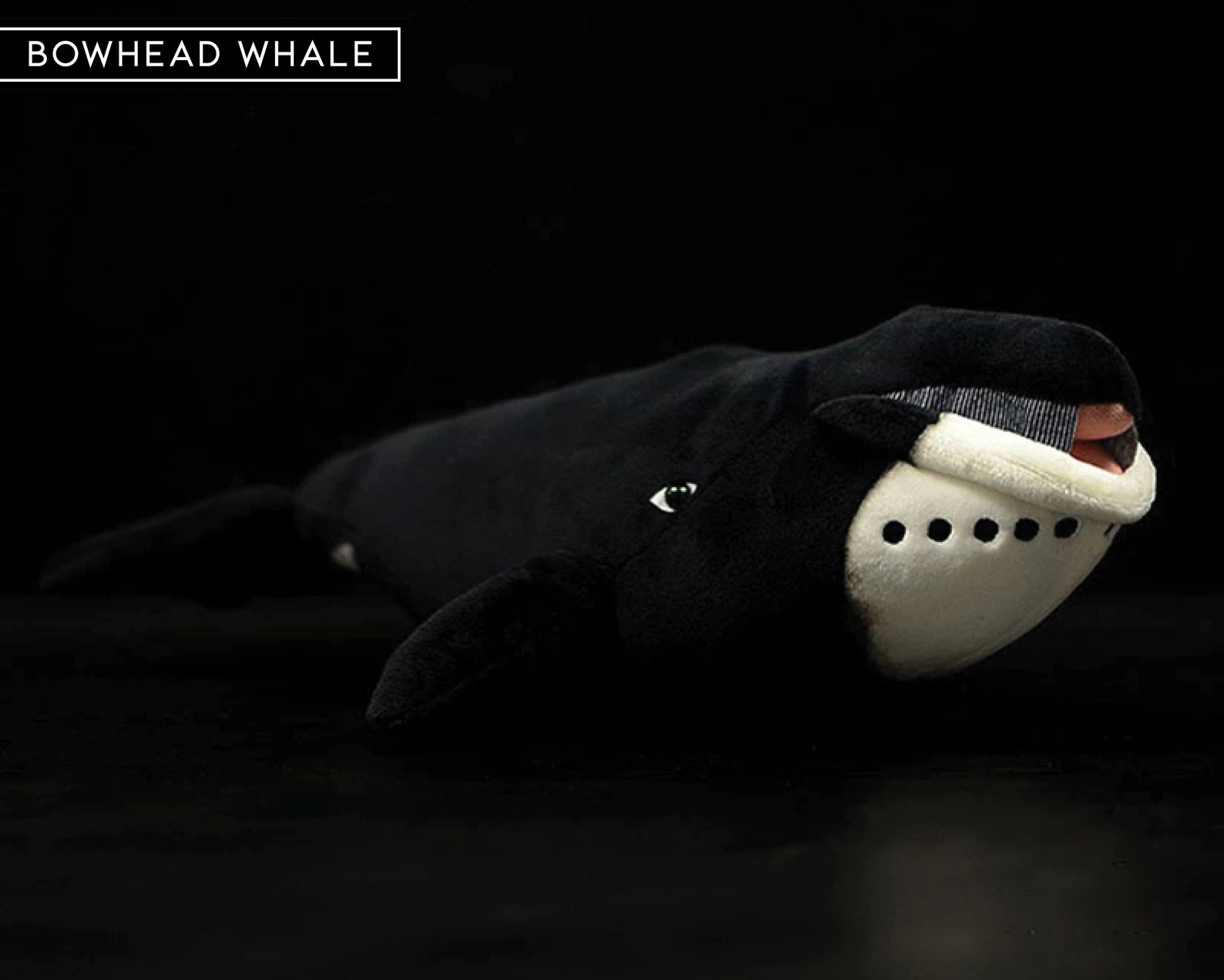 16.9 Bowhead Whale Plush Toy Whale Stuffed Animal Etsy