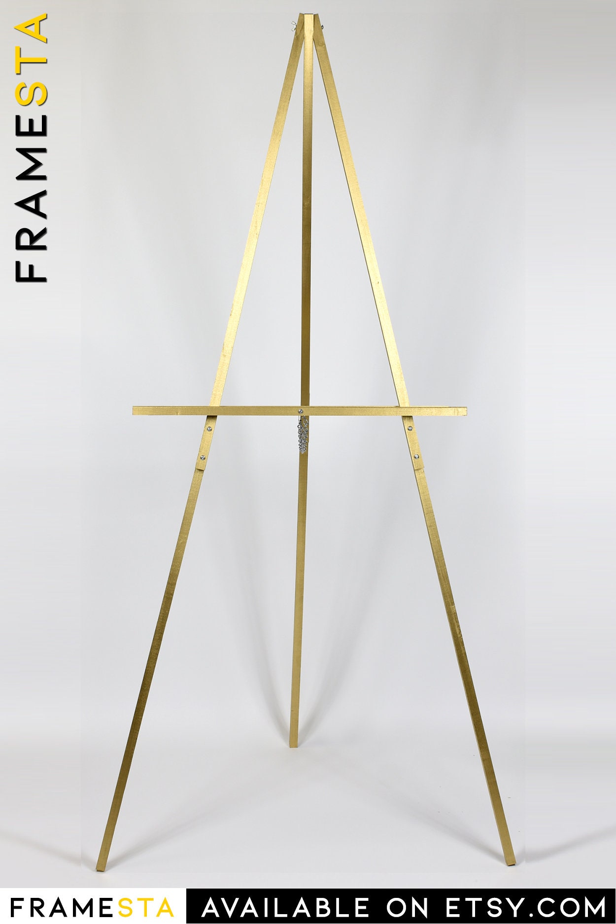 65 Gold Floor Easel 25 Gold Tabletop Easel Etsy