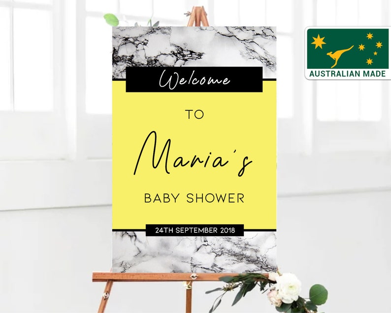 Gender Neutral Baby Shower Welcome Signs Australia Printed Etsy Gender Neutral Baby Shower Welcome Signs Australia Printed Etsy