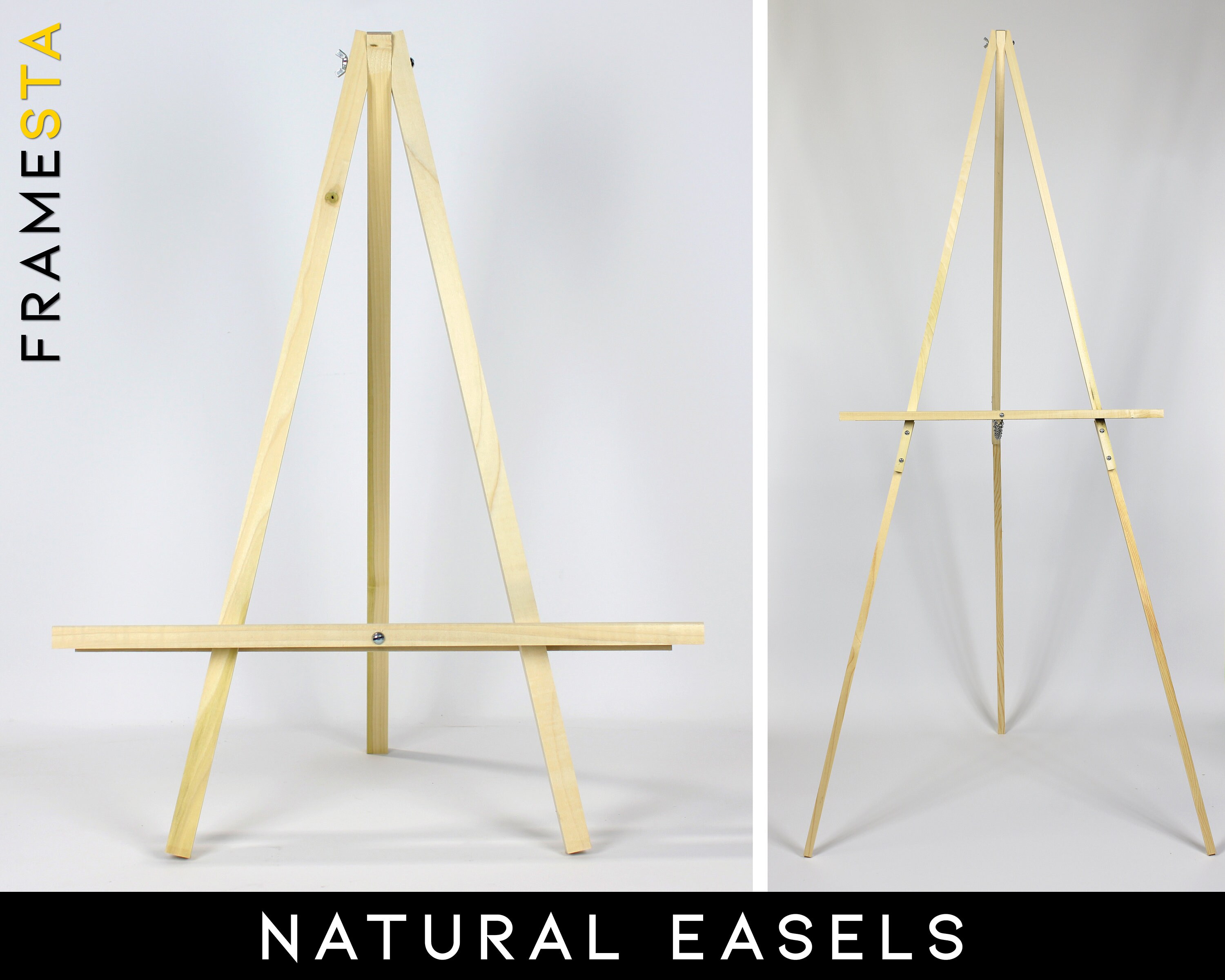 65 Gold Floor Easel 25 Gold Tabletop Easel Etsy