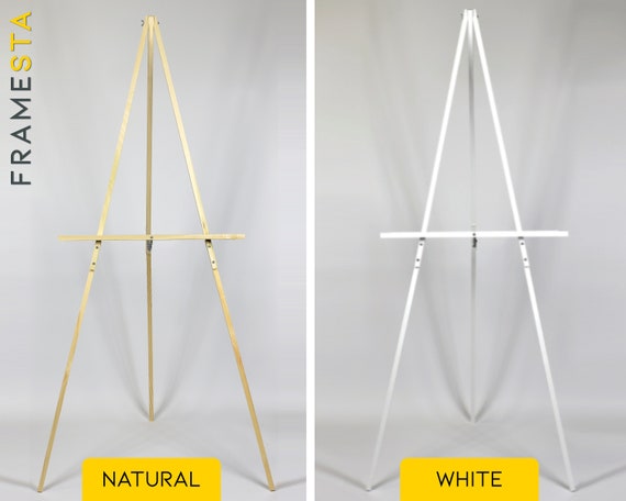 Large 65 Wood Easel Stand For Wedding Sign Floor Easel Etsy