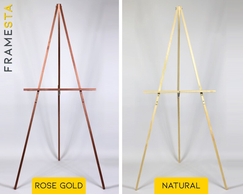 Large 60 Wood Easel Stand For Wedding Sign Floor Easel Etsy