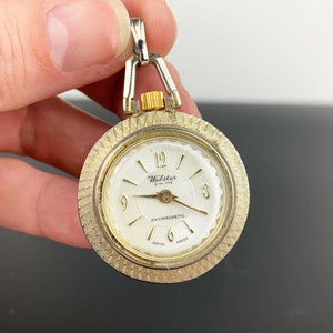 Webster uit de jaren 60 5th Avenue Anti-magnetisch opwindbaar horloge Geen ketting | Gouden dameshangerhorloge Swiss made