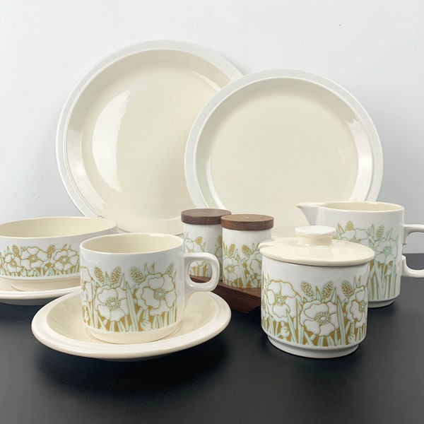 Hornsea England 'Fleur' dinnerware | 1970's vintage dinnerware | Fleur tableware by Hornsea Pottery various pieces available