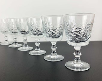 【新品同様】吹きガラス ワイングラス5個＆デカンタ2本セット 新品同様】吹きガラス ワイングラス5個＆デカンタ2本セット （2