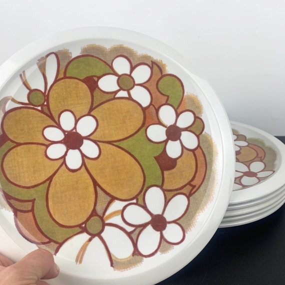 Retro melamine plates deals