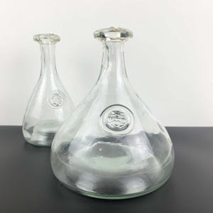Mid Century Holmegaard Viking Heavy Glass Decanter - Scandinavian Barware