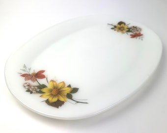 Plateau en opaline « Autumn Glory » en Pyrex de JAJ England vintage