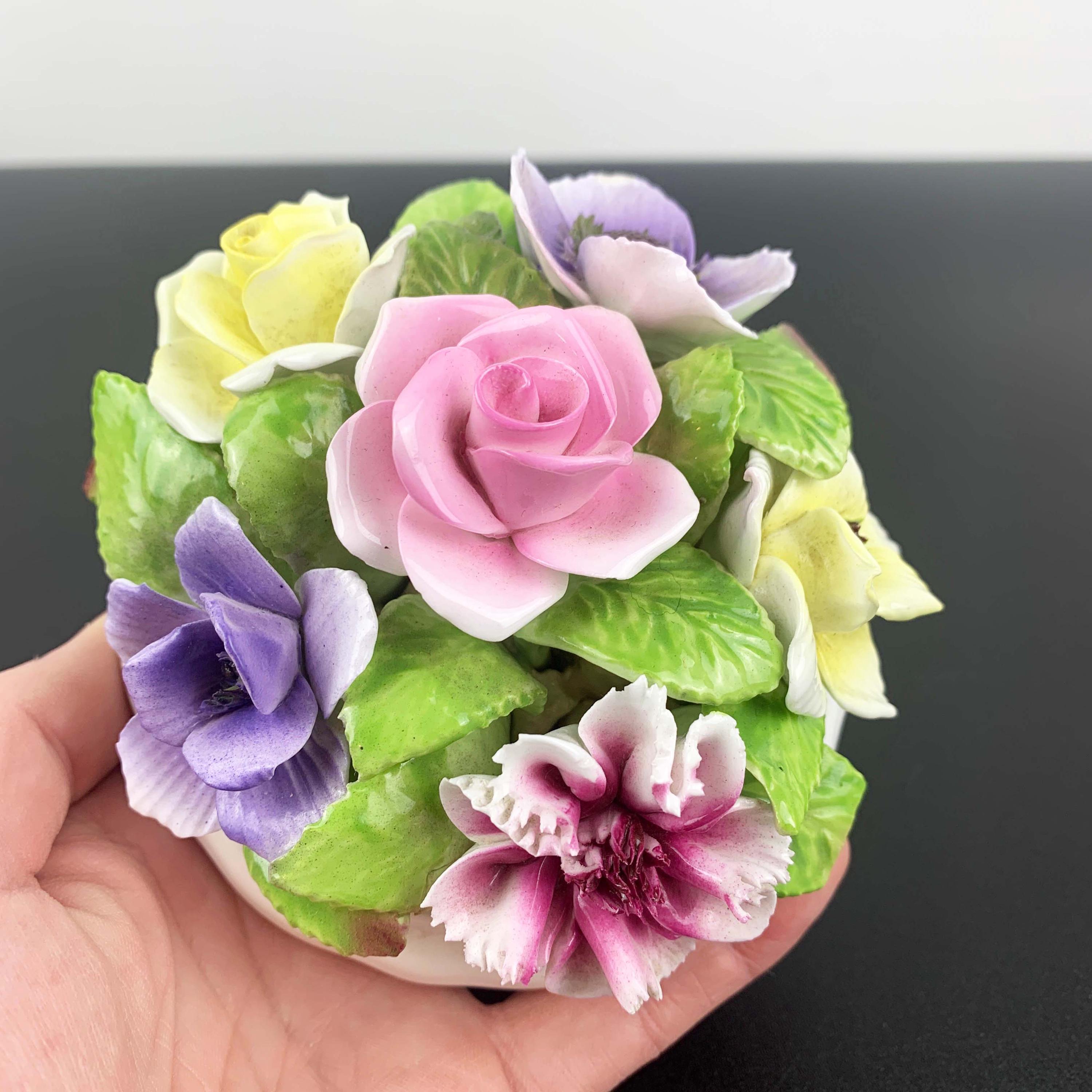 Coalport China Flower Ornament: Collectible Floral Figurine - Etsy UK