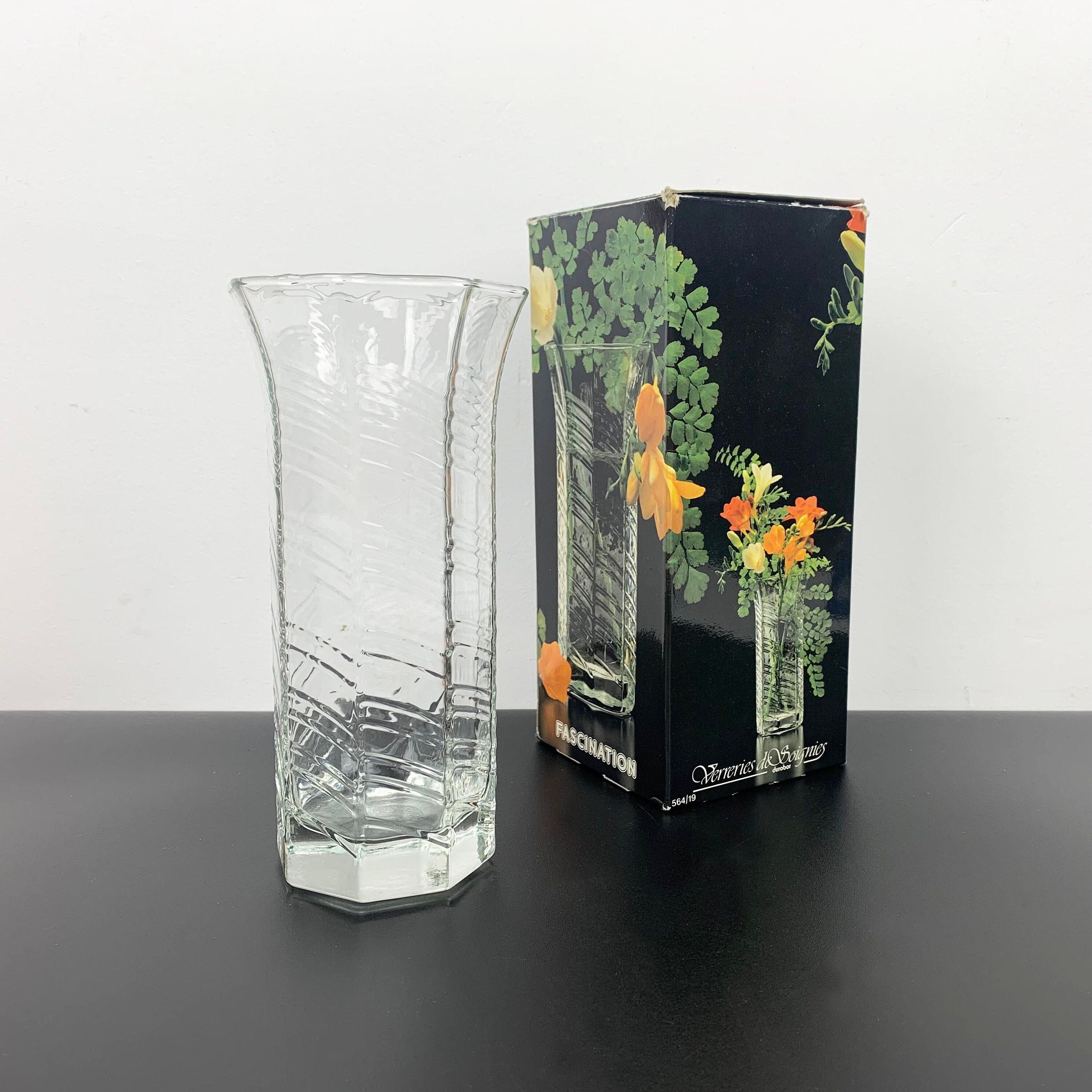 デュロボル ベルギー トランペット スタイル ガラス花瓶 | ファセット