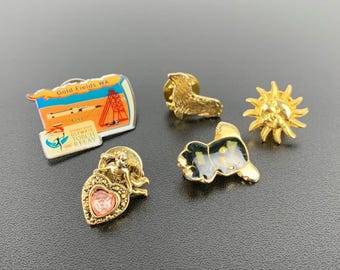 Vintage Novelty Animal Pins: Mini Brooches, Lapel or Scarf Pins - Sold Separately