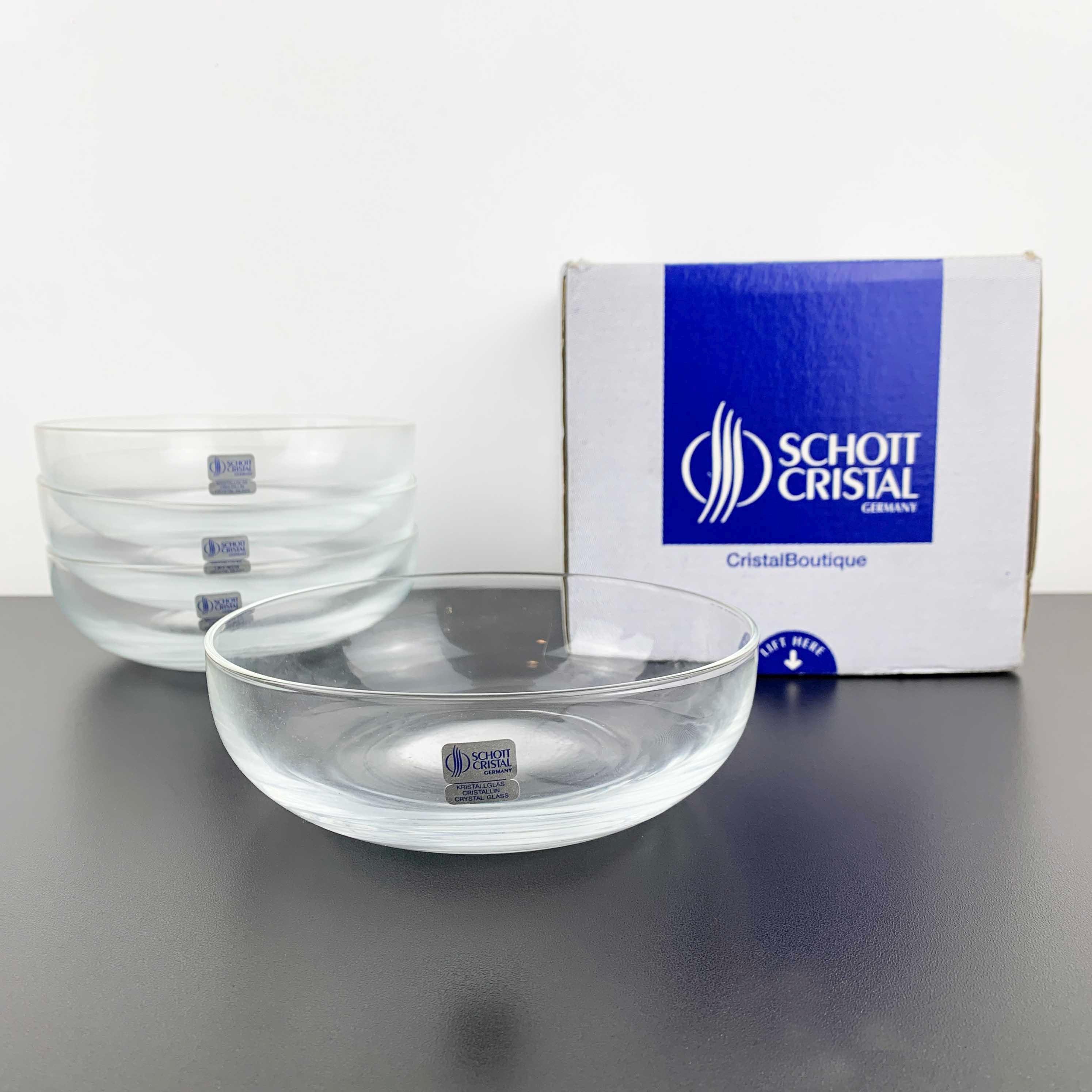 Schott Zwiesel Crystal Dessert Bowls - Set of 4 - Vintage German