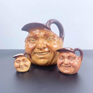 Royal Doulton John Barleycorn 1930&#39;s character jugs 3 sizes available | 1930s Barleycorn Old Lad character jugs | SOLD Separately