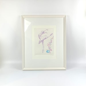 Bernie Myers Swan Lake rare framed art | Elegant ballerina artwork | Australian artist