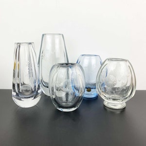 Kosta Sweden Glasvase: Mid-Century Tier Design