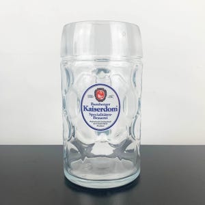 Bamberger Kaiserdom Beer Stein: 1 Liter German Glass Mug