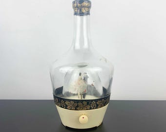 Musical Wedding Decanter: 1950s Mid-Century Novelty Barware