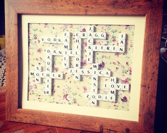 Scrabble personalizzato telaio
