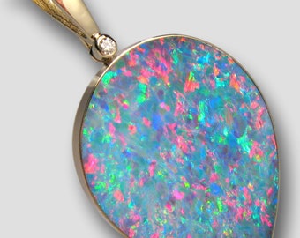 Handmade 925 Sterling Silver Plated pendant Jewelry 1683 Gift for everyone Amazing Synthetic Australian-Opal Stone