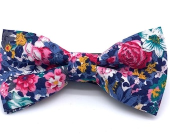 ROBERT Kids Floral Pre-Tied Bow Tie| Mytieshop | Wedding ideas | Groom | Groomsmen | Ring bearer | Junior Groomsmen | Baby bow tie