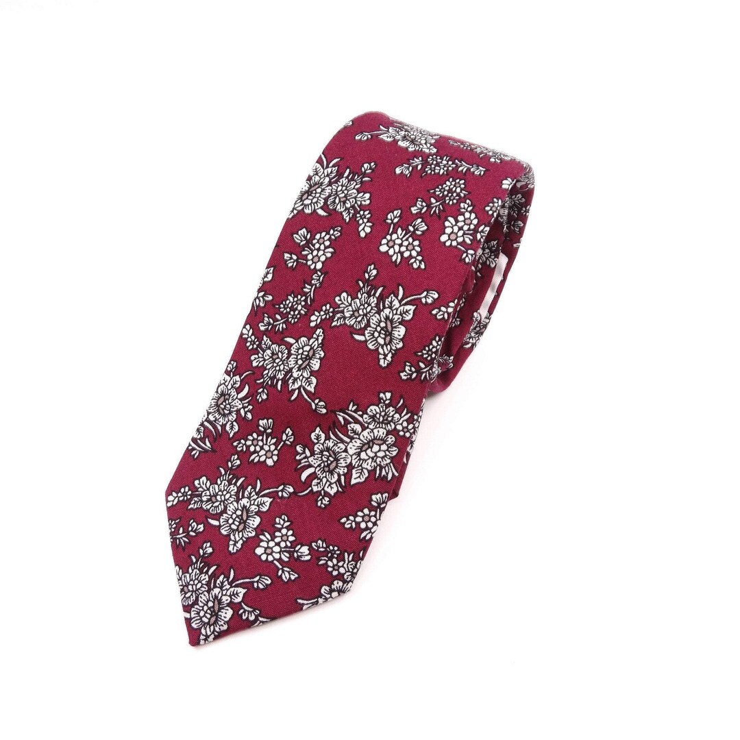 PRESTON Floral Skinny Tie 2.36 Wedding Ideas Floral Print