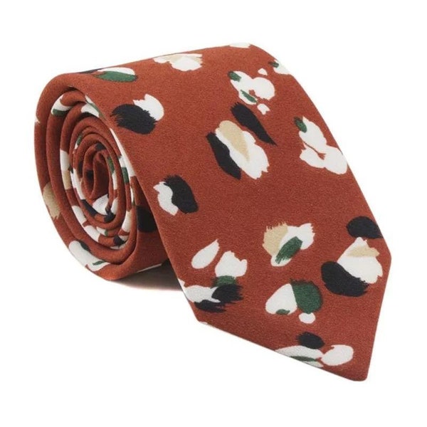 PHOEBE Floral Skinny Tie 2.36 Mytieshop | Wedding ideas | Floral print ties | wedding ties | neckties wedding | Groomsmen and groom