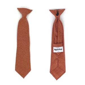 AUTUMN Boys Floral Clip On Tie 2.36&quot; for toddlers and kids| Mytieshop | Wedding ideas | Groom | Groomsmen | Ring bearer | Floral print