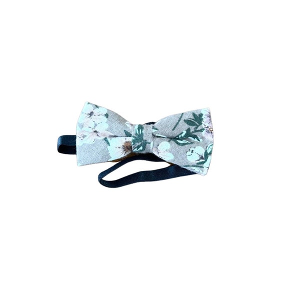 Belluno Boys' Floral Suspenders And Bow Tie Set, Pre-Tied Cotton Bowtie For Kids From Toddlers To Teens