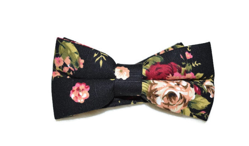 JAKE Floral pre tied for adults Bow Tie Mytieshop Wedding ideas Groom Groomsmen Prom Floral print Flower ties image 1