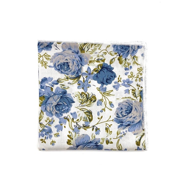 SAM Floral Pocket Square| Mytieshop | Wedding ideas | Groom | Groomsmen | Prom | Floral print | Suit and Tie accessories