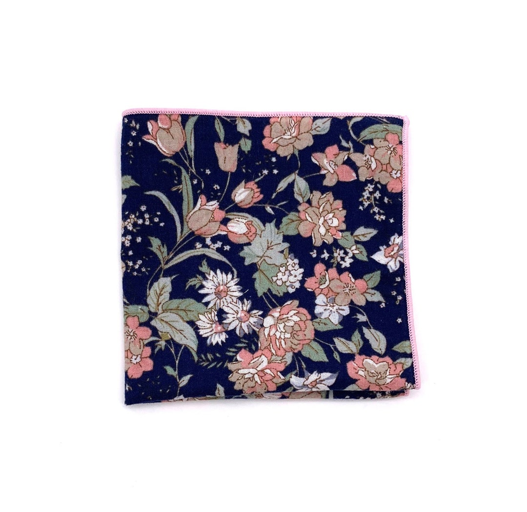 ASPEN Floral Pocket Square| Mytieshop | Wedding Ideas | Groom ...