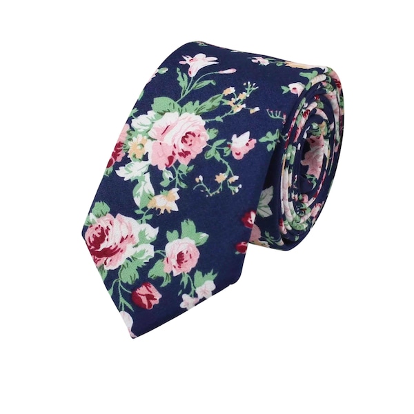 Floral Tie - Etsy