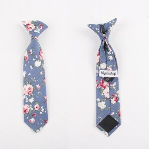 NEIL Boys Floral Clip On Tie 2.3&quot;| Mytieshop | Wedding ideas | Groom | Groomsmen | Ring bearer | Floral print