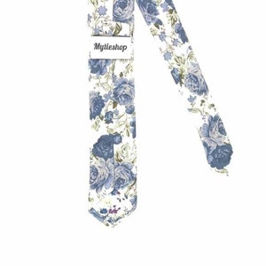 SAM Floral Skinny Tie 2.36" White and Green Floral Tie Mytieshop - Mytieshop - {{ product.description }}