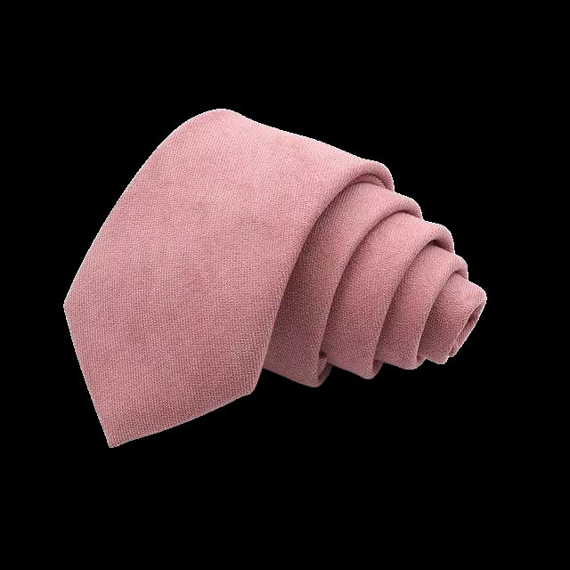 Cravatta Floreale Rosa Antico, Cravatte Da Uomo Skinny - Foto 4